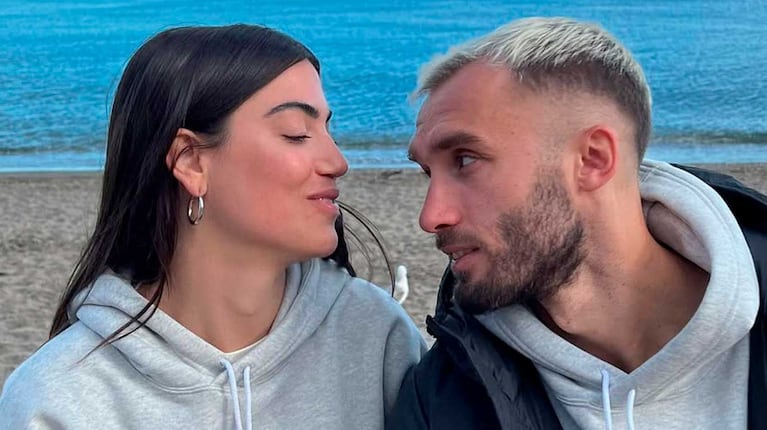 Germán Pezzella y Agustina Bacerano (Foto: Instagram @agusbascerano)