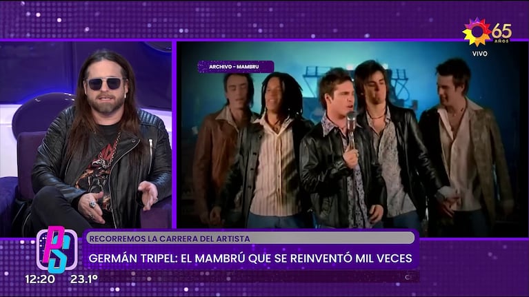 Germán Tripel habló de Mambrú en Puro Show (Foto: captura de eltrece).