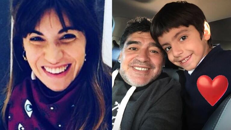 Gianinna hizo eco de una tierna foto de su papá con su hijo.