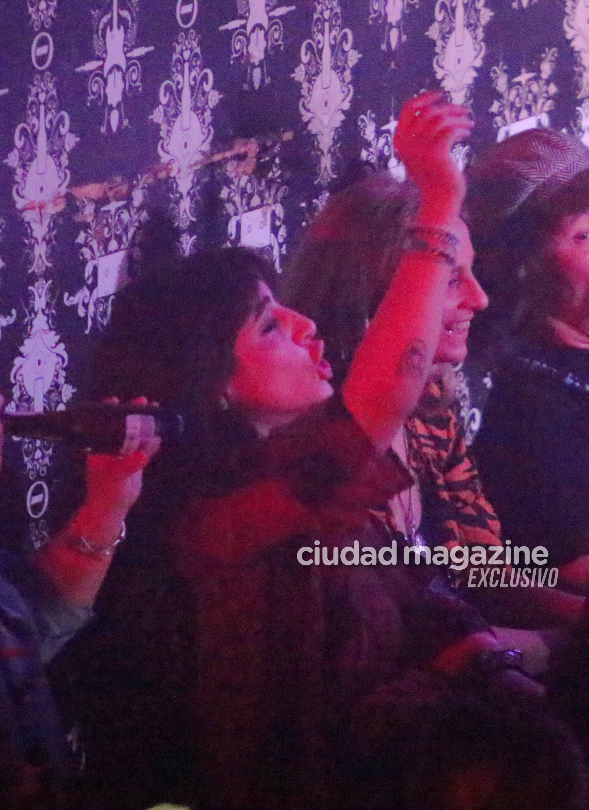 Gianinna Maradona estuvo en el recital de Daniel Osvaldo. Foto: Movilpress