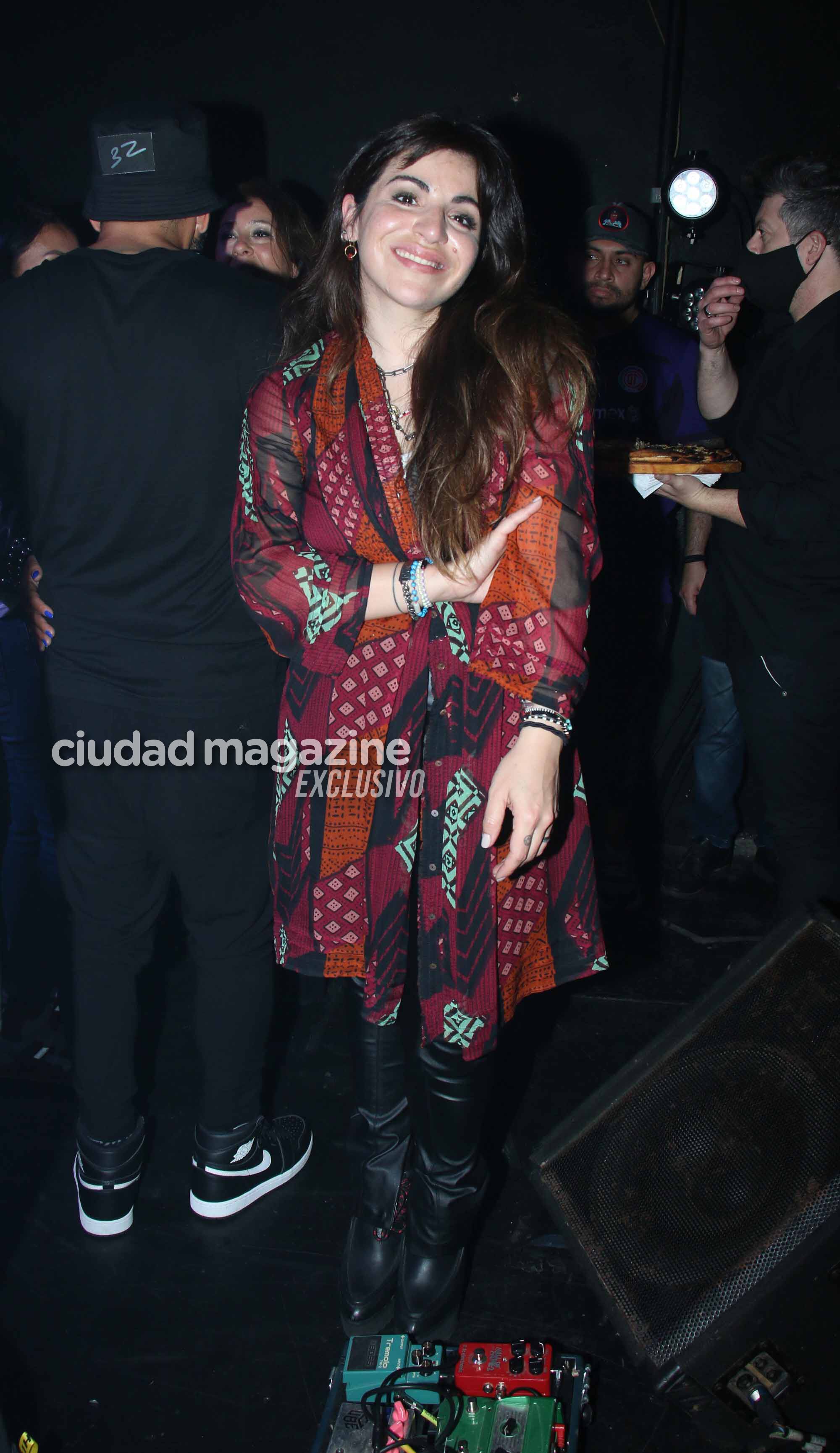 Gianinna Maradona estuvo en el recital de Daniel Osvaldo. Foto: Movilpress