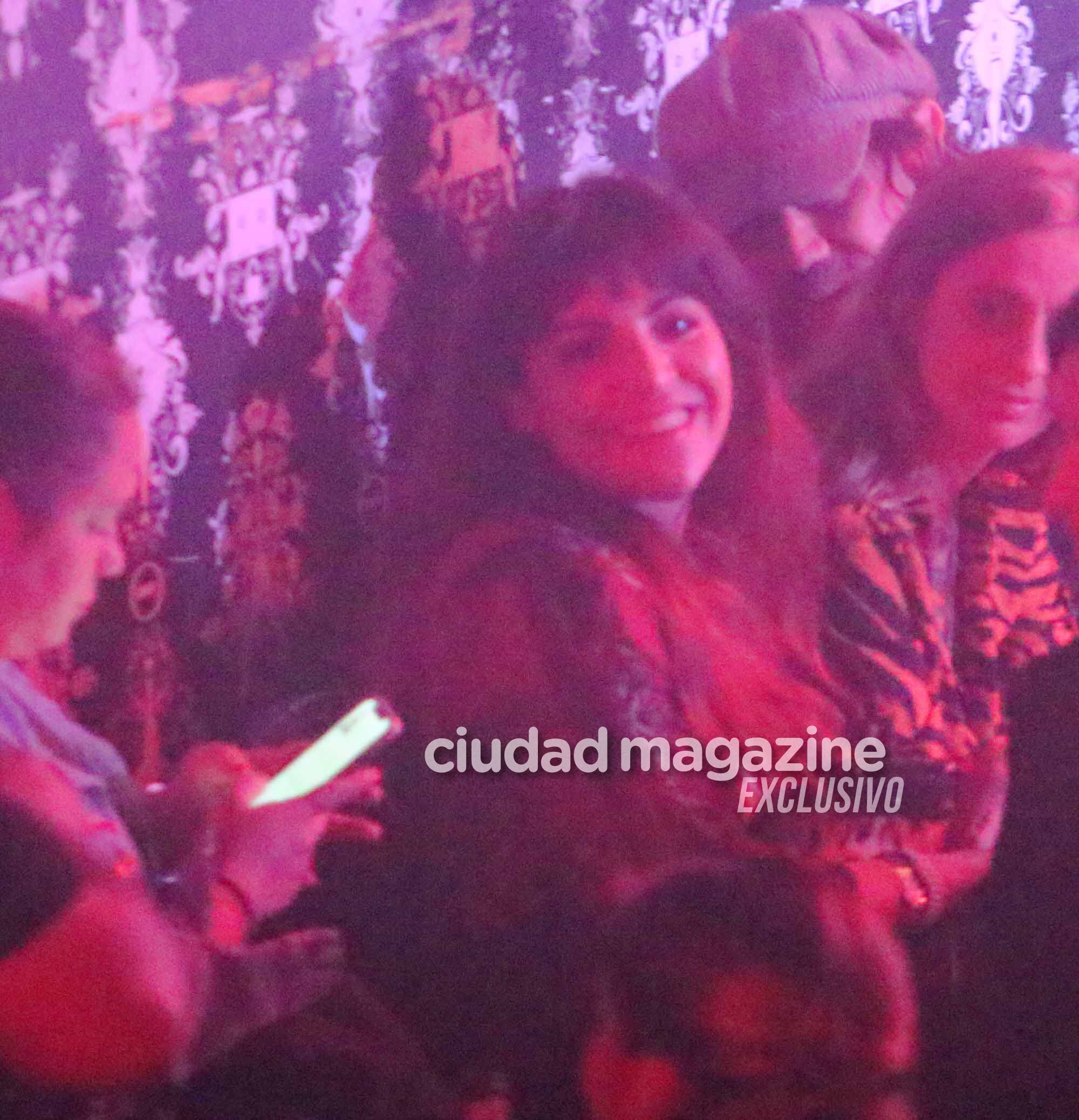 Gianinna Maradona estuvo en el recital de Daniel Osvaldo. Foto: Movilpress