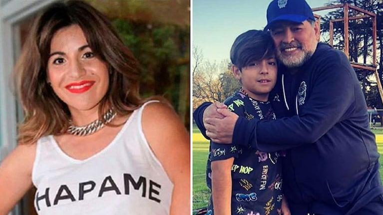 Gianinna Maradona mostró un chat imperdible con Diego: No pude dormir por eso
