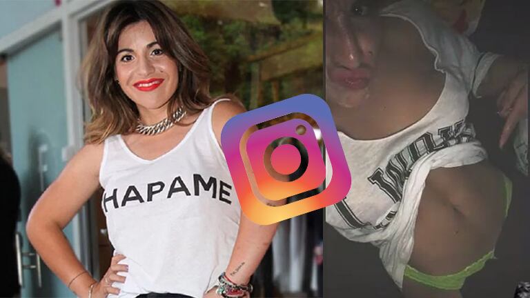 Gianinna Maradona se mostró súper sexy desde Instagram Stories. 