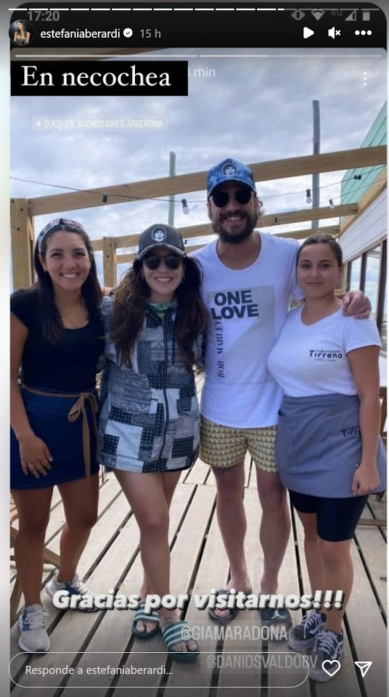 Gianinna Maradona y Daniel Osvaldo se fueron de vacaciones para celebrar su reconciliación
