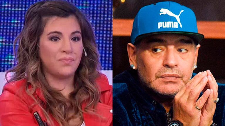 Gianinna Maradona y Diego Maradona