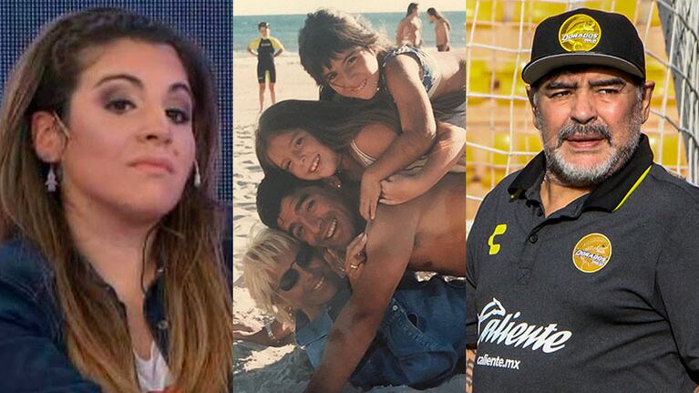 Gianinna Maradona y Diego Maradona