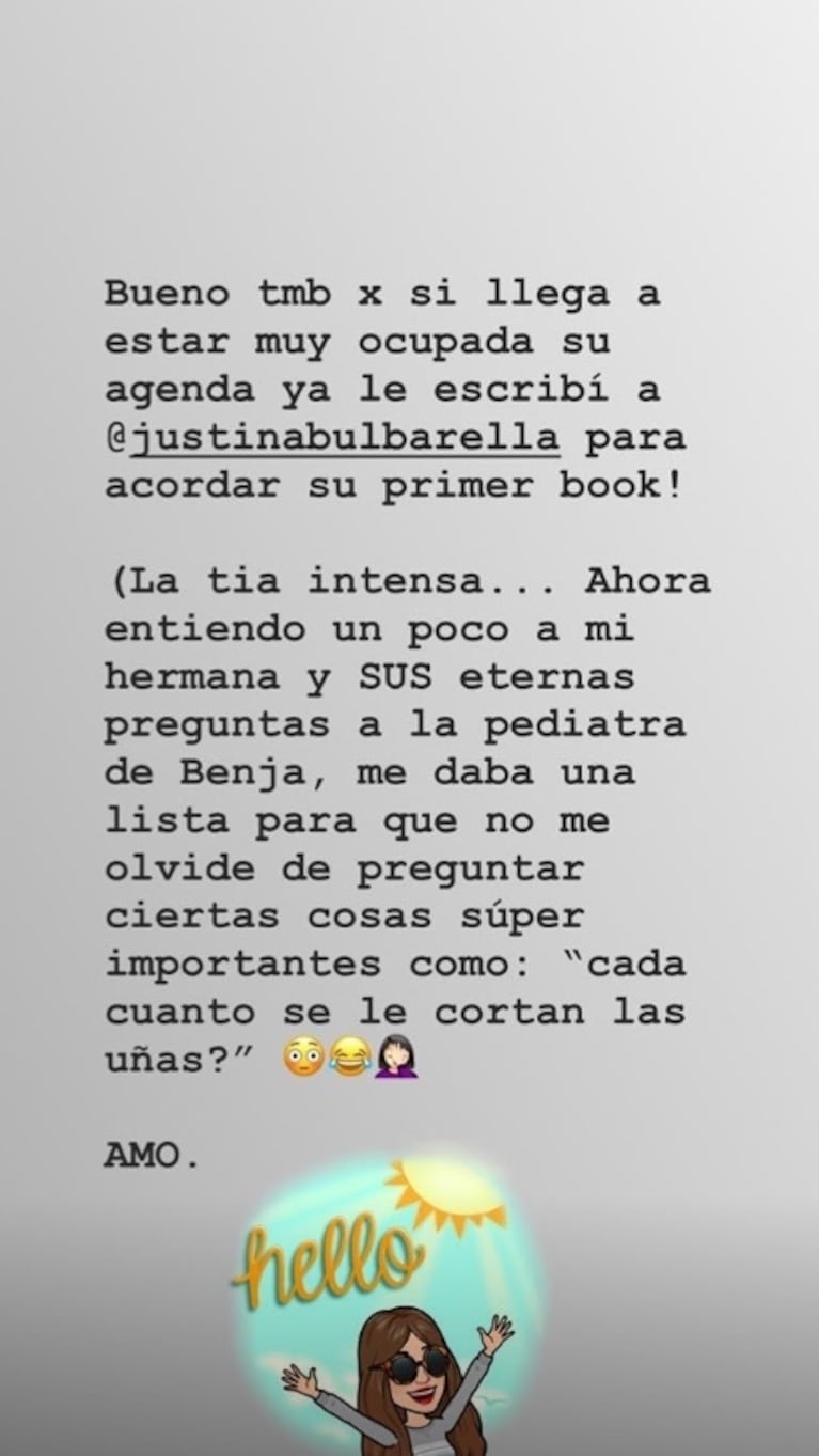 Gianinna Maradona y el día que se enteró que Dalma estaba embarazada: "Me dio un papel con la pregunta más linda"