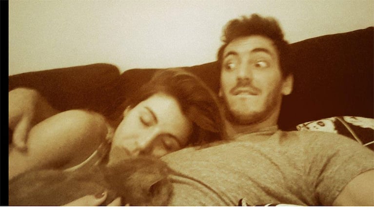 Gianinna Maradona y Luciano Strassera, enamorados (Foto: Twitter)