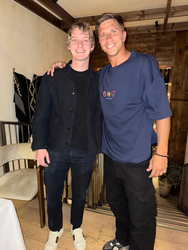 Gianluca Simeone en el cumpleaños de Balthazar Gravier (Foto: prensa).