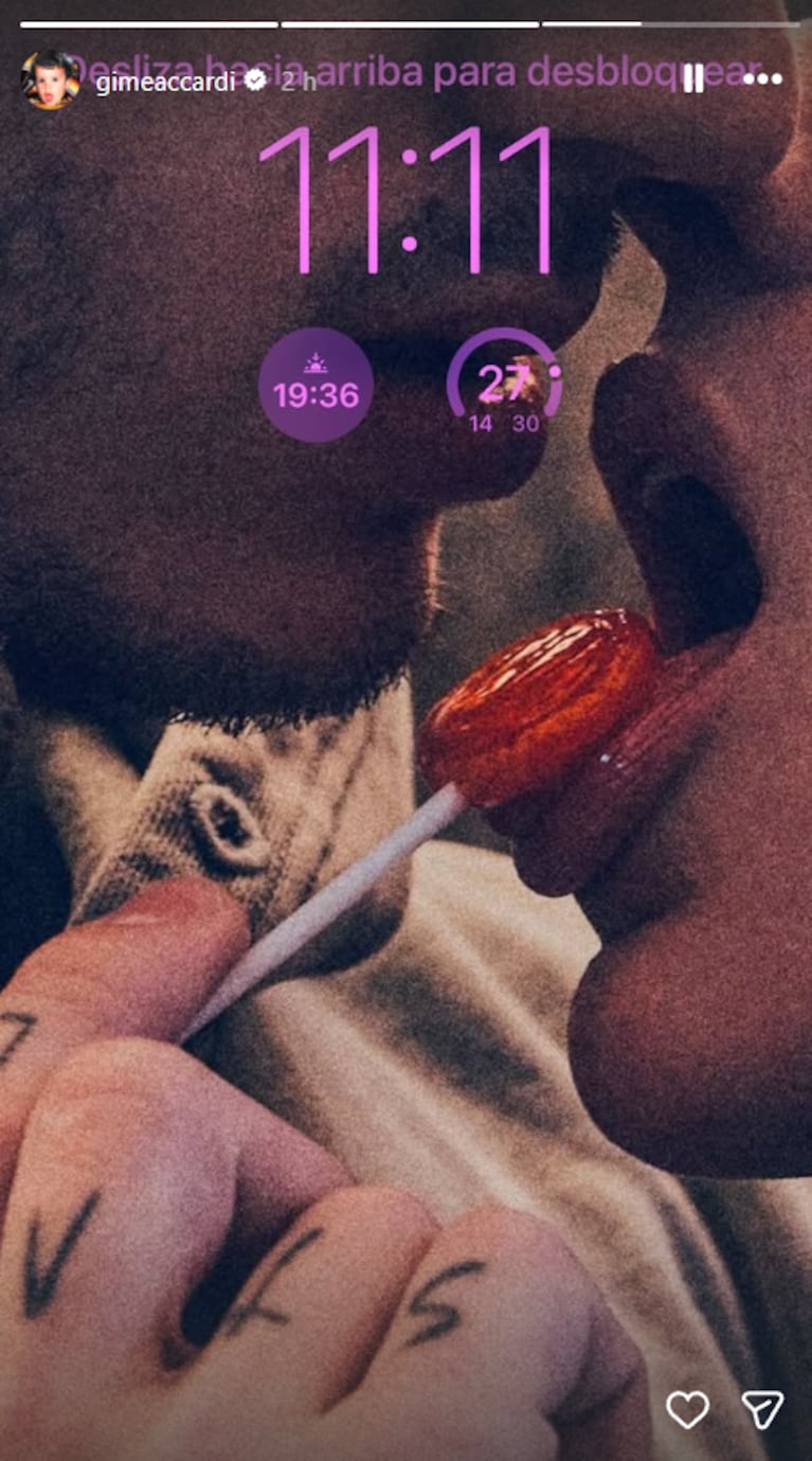 Gime Accardi mostró su fondo de pantalla y sorprendió a todos | Créditos: Instagram @gimeaccardi