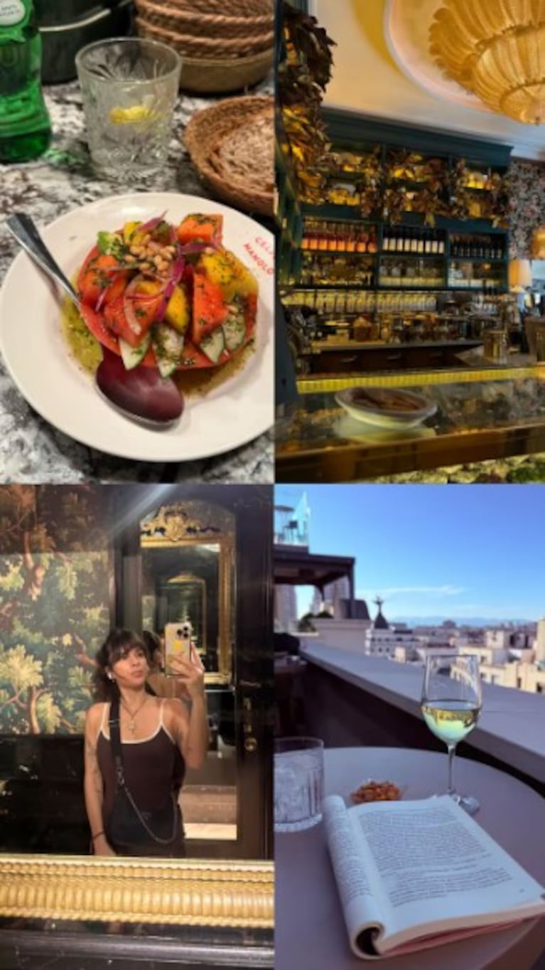 Gimena Accardi, de vacaciones en Madrid | Créditos: Instagram @gimeaccardi
