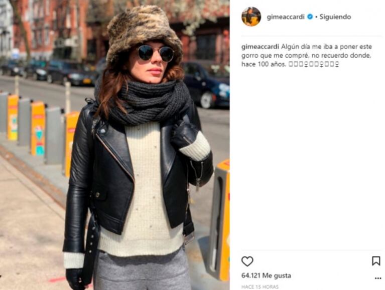 Gimena Accardi desmintió rumor de embarazo con un divertido tweet: "Es vino, pancakes y mucha comida"