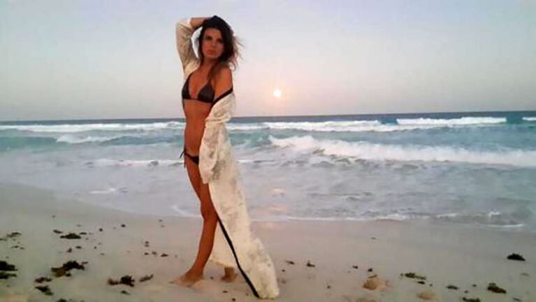 Gimena Accardi en Cancún. (Foto: WEB)