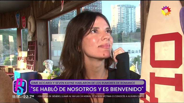 Gimena Accardi habló en Puro Show (Foto: captura de eltrece).