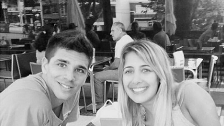 Giovanni Simeone y Natalia Melcon, la nueva pareja botinera. (Foto: Instagram.com/natimelcon/)