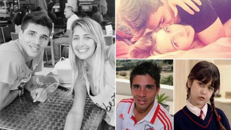 Giovanni Simeone y su novia Natalia Melcon. (Fotos: Instagram)