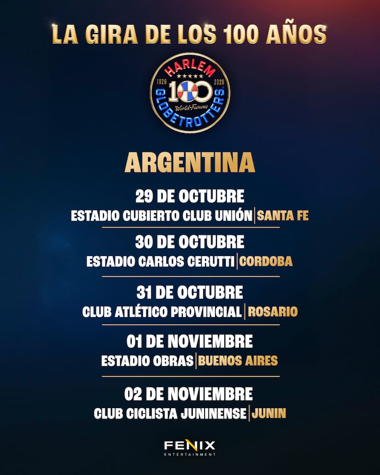 Gira argentina de Harlem Globetrotters