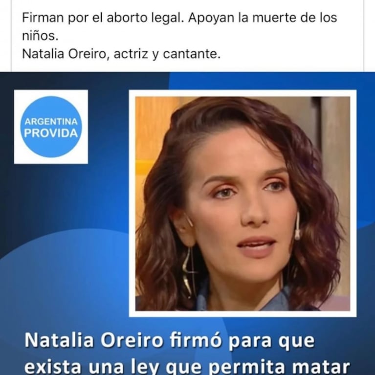 Gisela Barreto arremetió contra los famosos que apoyan el aborto legal: "Qué triste que estén a favor del asesinato de bebés"