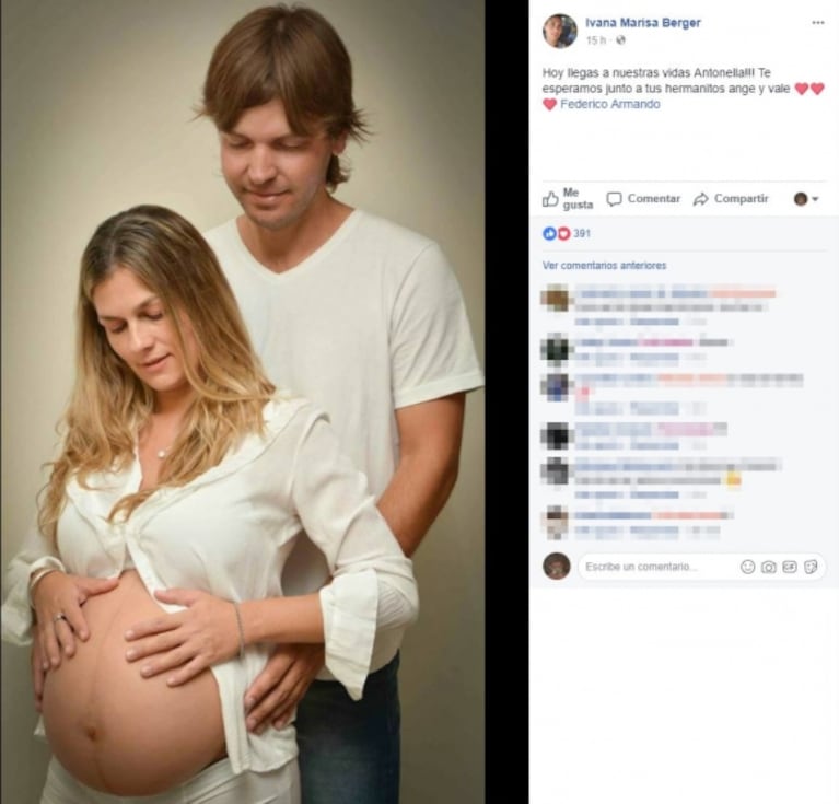Gisela Berger anunció que se agrandaba la familia y todos pensaron que Scioli iba a tener otro hijo: la que fue mamá es Ivana, hermana de la modelo