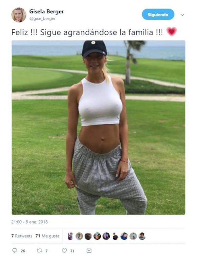 Gisela Berger anunció que se agrandaba la familia y todos pensaron que Scioli iba a tener otro hijo: la que fue mamá es Ivana, hermana de la modelo