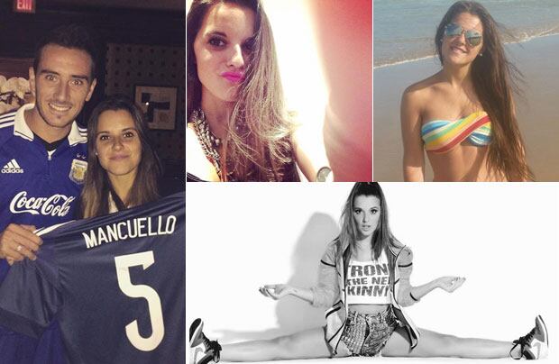 Giuliana Rimini, la novia de Federico Mancuello. (Fotos: Twitter)