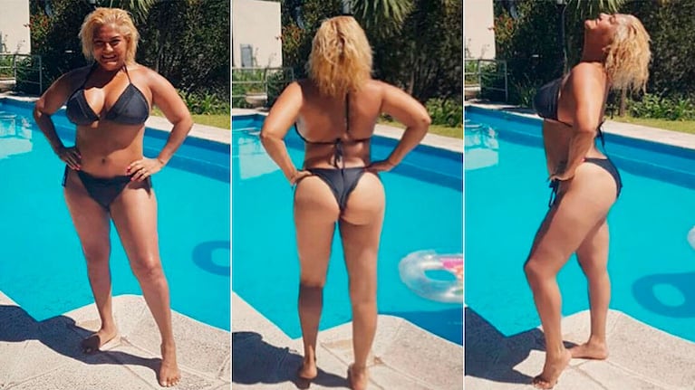 Gladys La Bomba Tucumana, en bikini y sin retoques digitales 