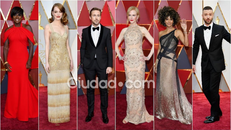 ¡Glamour y brillo en la alfombra roja! Los looks de las celebrities de Hollywood en los Premios Oscar 2017. Foto: AFP