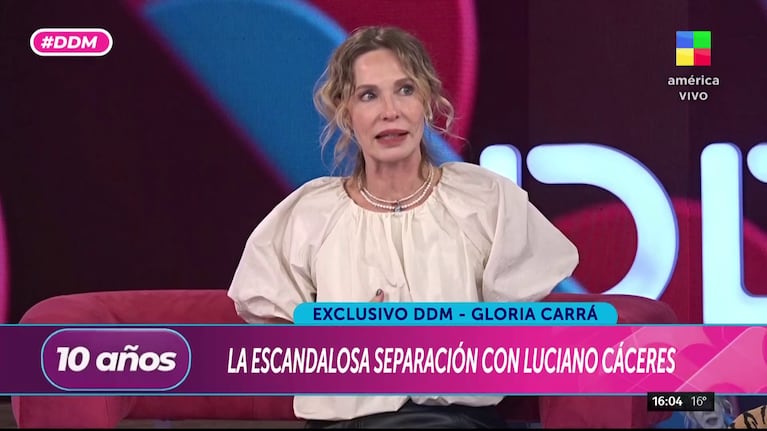 Gloria Carrá habló de Luciano Cáceres en El Diario de Mariana (Foto: captura de América).
