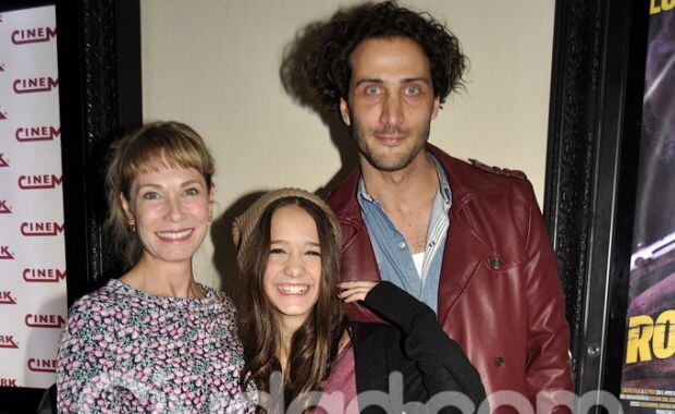 Gloria Carrá y Angela acompañaron a Luciano Cáceres (Foto: Jennifer Rubio). 