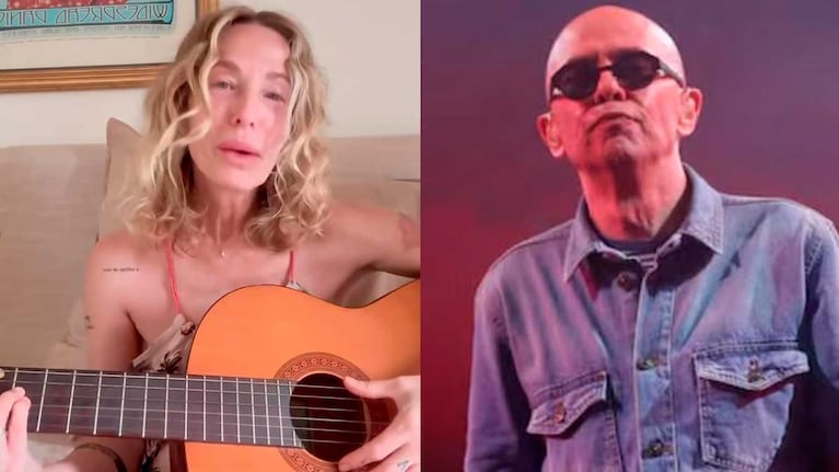 Gloria Carra y el Indio Solari (Fotos: Instagram @gloria_carra)
