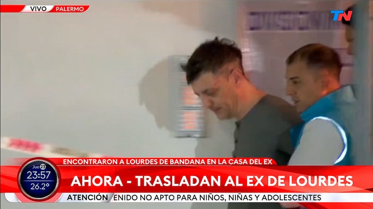 Gómez García fue detenido y trasladado a una comisaría (TN)