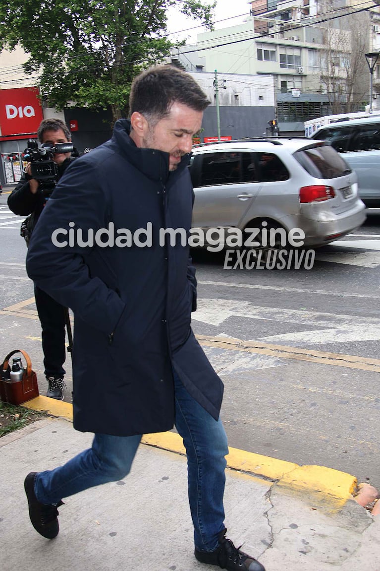 Gonzalo Aziz en el último adiós a Fernando Confessore (Foto: Movilpress)