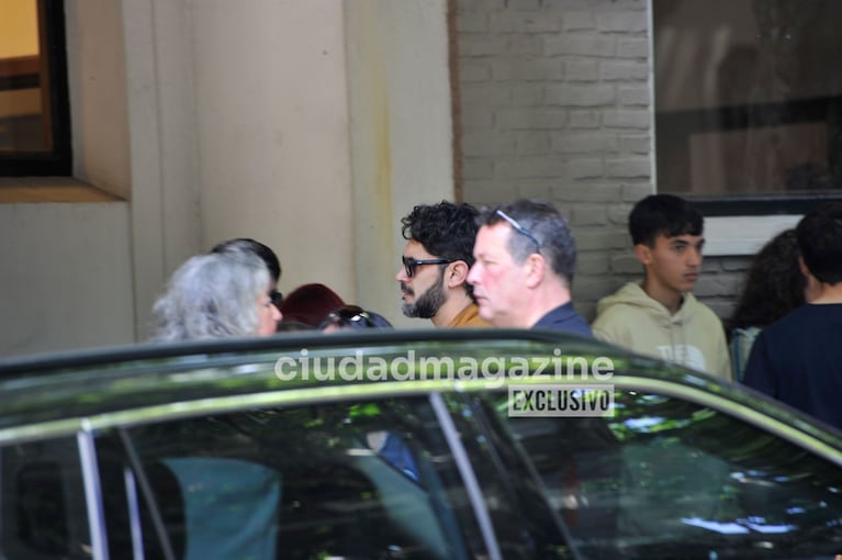 Gonzalo Heredia en el último adiós a Mariano Castro (Foto: Movilpress).