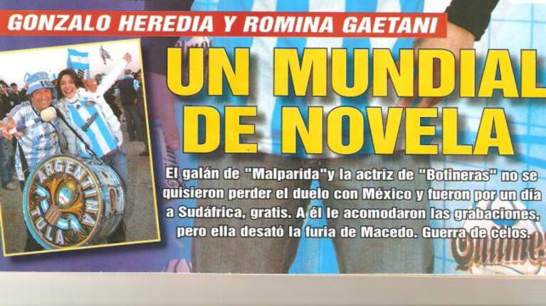 Gonzalo Heredia y Romina Gaetani: Un mundial de novela