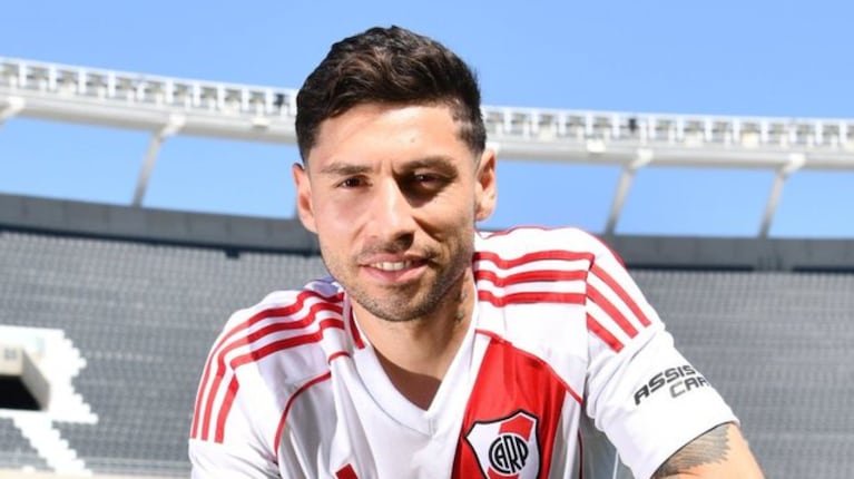 Gonzalo Montiel, titular en su vuelta a River (Foto: X/@RiverPlate)