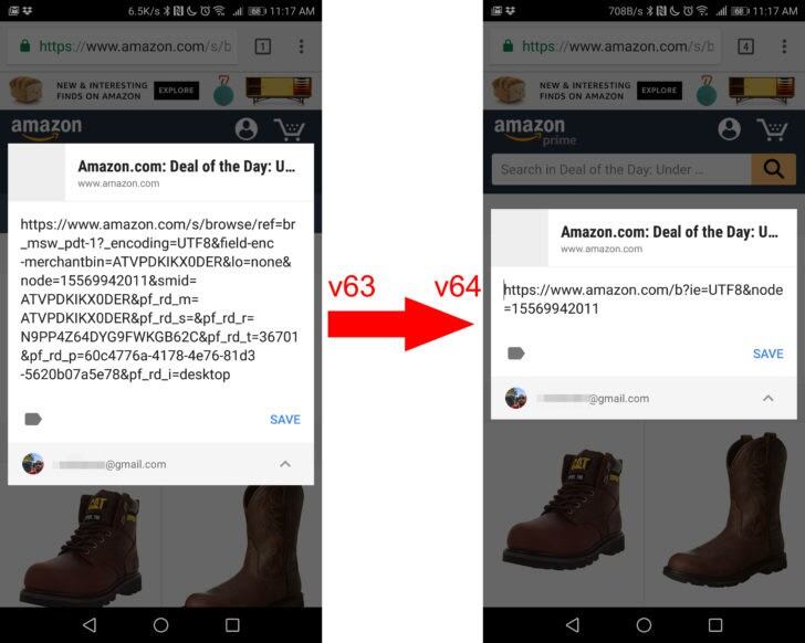 Google Chrome reorganizará automáticamente las URL a compartir