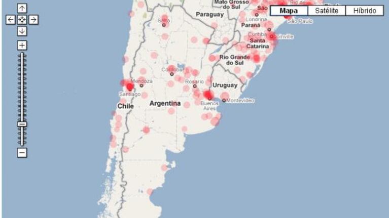 Google creó un mapa interactivo del origen del spam