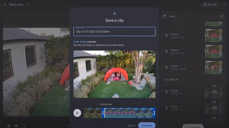 Google Home para web estará disponible a nivel general y se podrá crear y descargar clips de vídeo personales