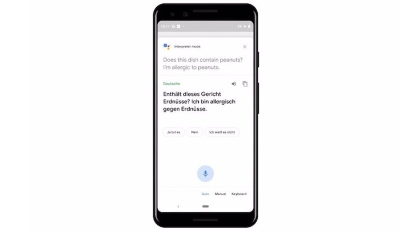 Google lanza una 'app' independiente del modo intérprete del Asistente de Google. Foto: DPA.