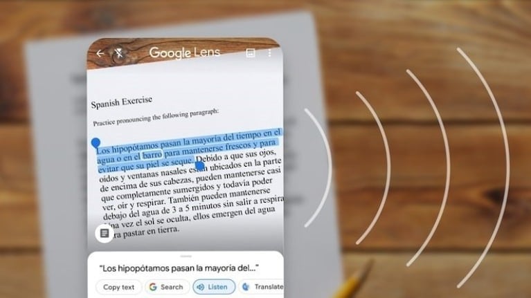 Google Lens llega al escritorio a través del reconocimiento de texto de Google Fotos. Foto:DPA. 