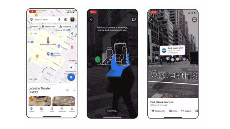 Google Maps lanza la experiencia de búsqueda con RA de Live View para iOS y Android