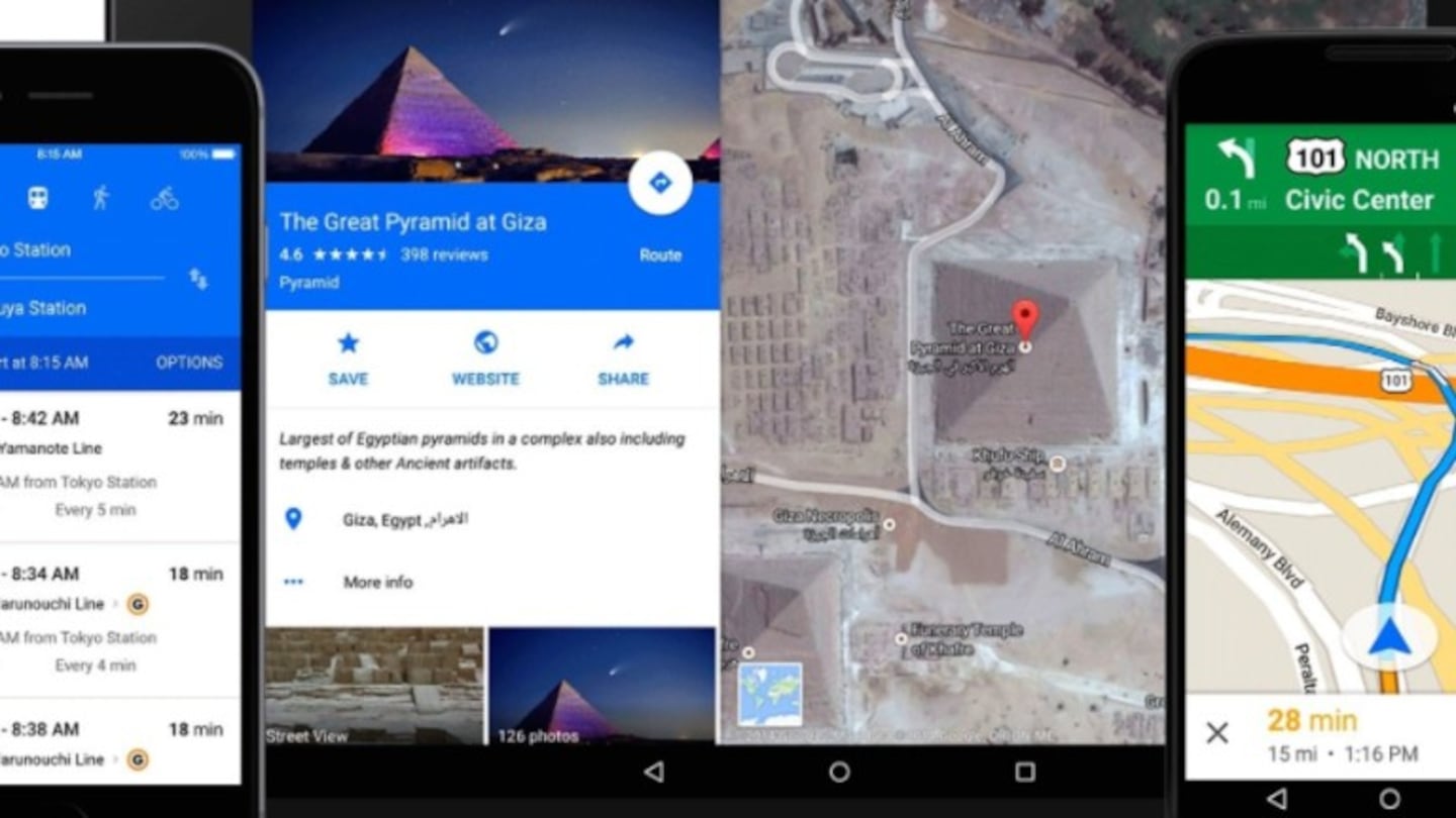 Google Maps requiere que los usuarios compartan sus datos para usar las indicaciones detalladas. Foto: DPA.