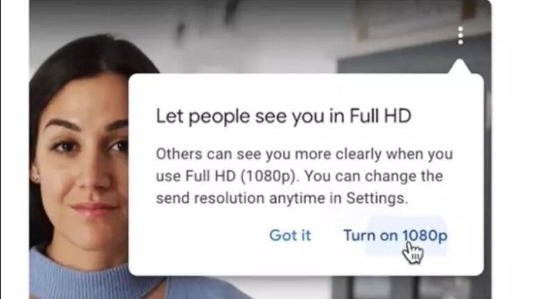 Google Meet admite videollamadas en 1080p para suscriptores premium