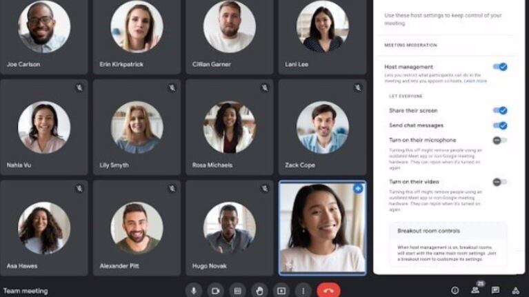 Google Meet añade la opción de evitar que los participantes silenciados activen el audio o el vídeo