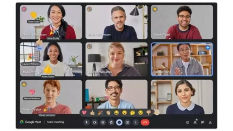 Google Meet introduce las reacciones con emojis para iOS y web