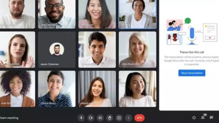 Google Meet introduce las transcripciones automáticas a un documento durante las videollamadas