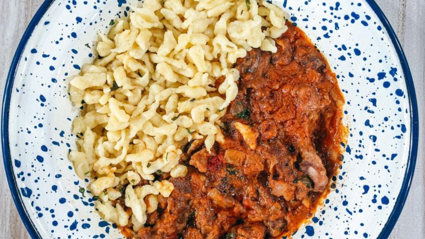 Goulash con spaetzle, recetas