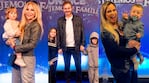 Graciela Alfano con su nieta, Benjamín Vicuña con sus hijos y Alejandra Maglietti con su hijo Manu en el estreno de Disney On Ice (Fotos: Prensa y Ciudad).