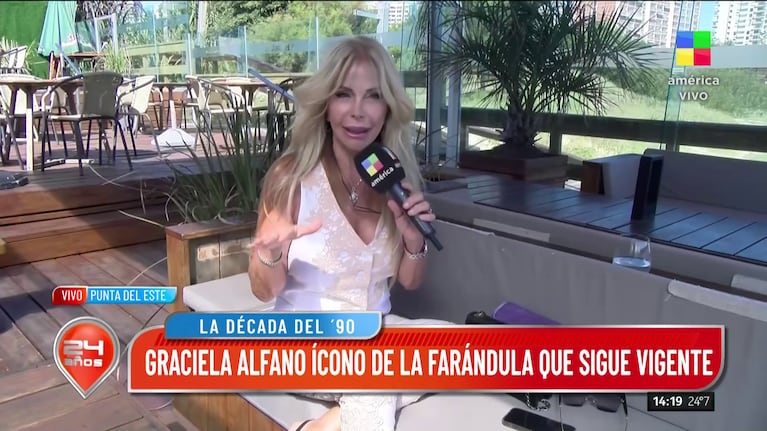 Graciela Alfano en Intrusos.